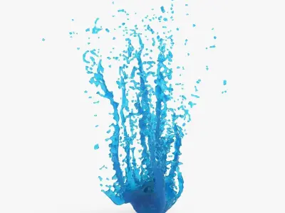 Water Blast Splash 3D model