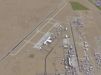 Erbil Airport Low-poly 3D model