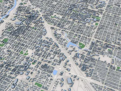 Tucson City Arizona 3D model