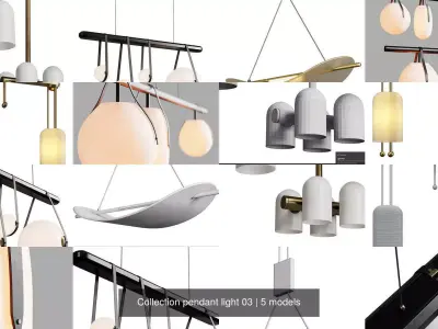 Collection pendant light 03 3D Model Pack