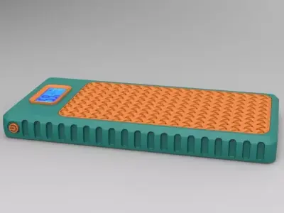 Power Bank 10K mah Enclosure Loop Cross Style 3D print model