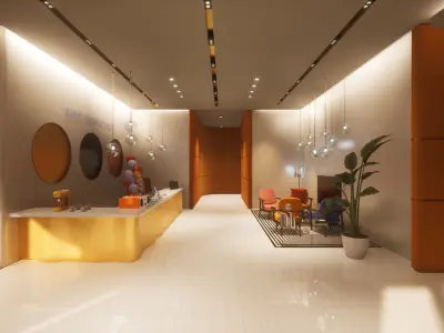 Celebration Event Place - Cafe A 3D model