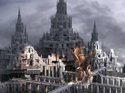 King Arthur Palace City Streets 3D model