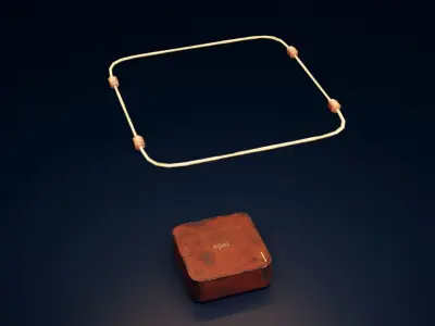Sci fi lamp Atlas Low-poly 3D model