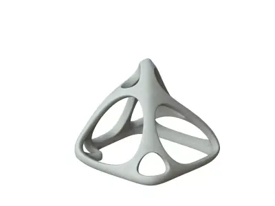 SciFi Cube Object No 58968 Low Poly Shape Low-poly 3D model