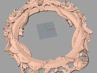 Artcam 3D relief STL models for CNC woodworking E120 3D model