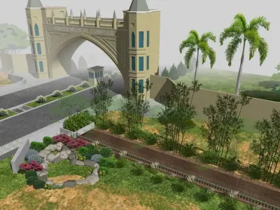 Spanish GATE Low-poly 3D model