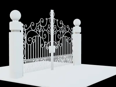 Entrance gate 3D 3D print model