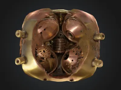 Steampunk Tooth 3D model