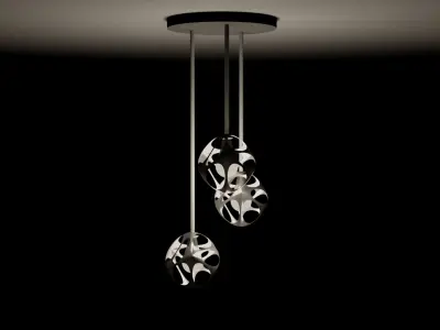Elegant Chandelier 3D model