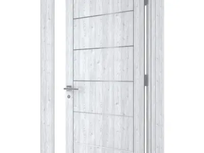 Door-064 wooden door 3D model