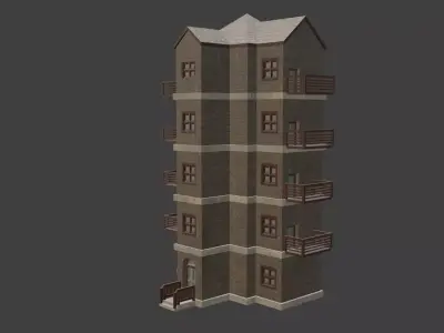 House Model 37 Low-poly 3D model
