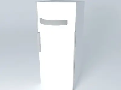 Kraft Furniture White Refrigerator Free 3D model