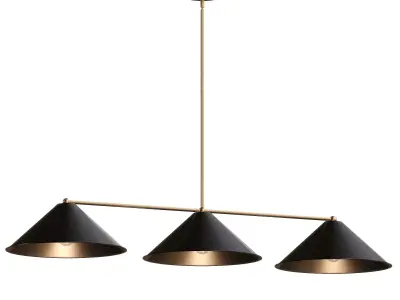 Fairhope 3 Light Dimmable Pendant 3D model