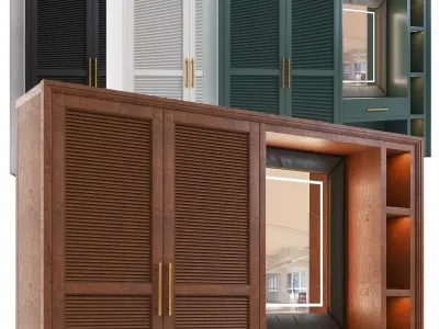 Wardrobe set01 3D model