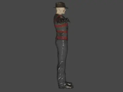 Freddy Krueger Low-poly 3D model