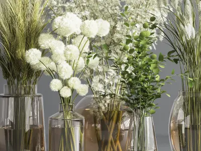 Collaction Plants Bouquet 04 3D model