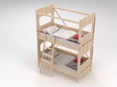 Bunk Bed 3D model