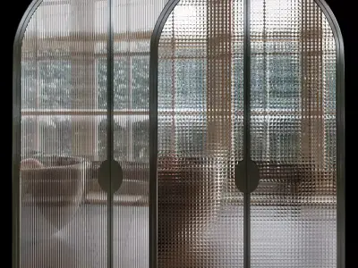 Arched steel doors GABRIEL SCOTT 3D model