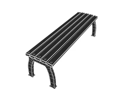 Modern Bench Collection 2 3D model