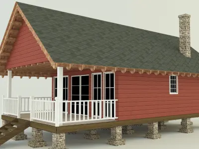 Guest house model 3D model