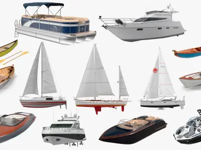  Yachts with Small Boats Collection 
