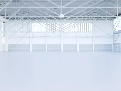 Warehouse Scene blender ready to use 3D model