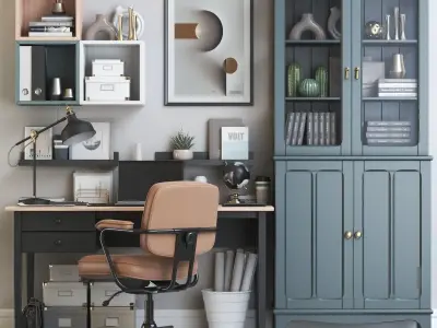 Office workplace 125 3D model