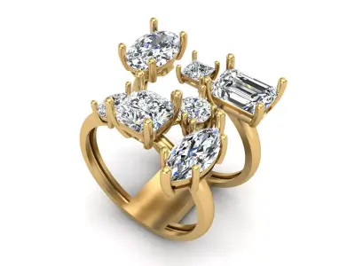Jewelry ring 199 3D print model