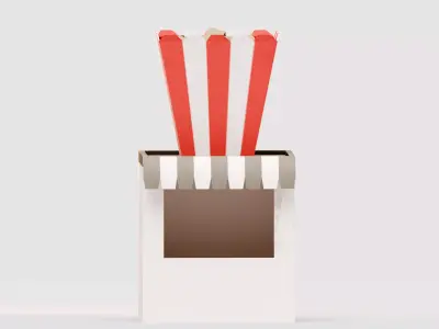 Amusement Park - Food Stand 1 Low-poly 3D model