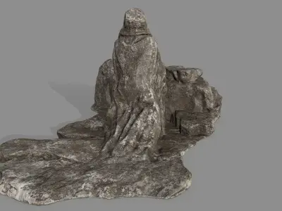 Jesus statue of lord of rings Low-poly 3D model