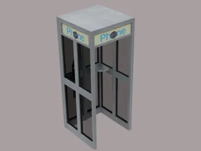 Phone booth Free 3D model