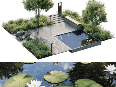 Town square 3D model