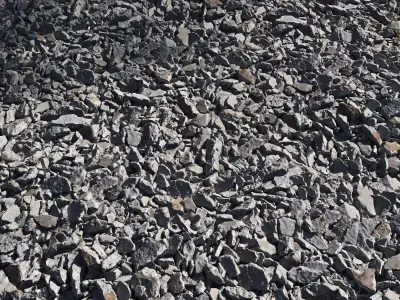 Fragments of concrete 3D model