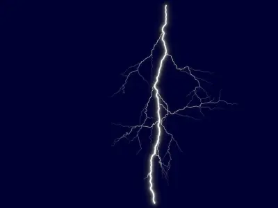 Realistic 3D Lightning CG-08 Low-poly 3D model