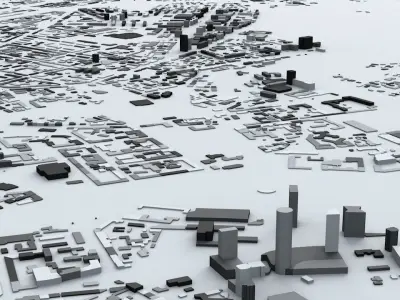 Vilnius Streets and Buildings 3D model