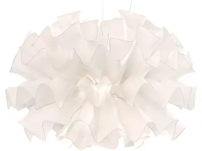 Fabric Shade Pendant Light 3D model