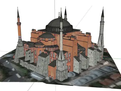 Architecture-Religion-God-Culture-Temple-0105 mosque in istanbul 3D model