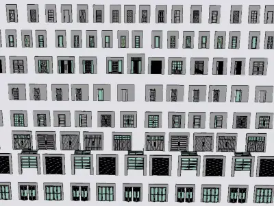 Modern Architectural  Doors  -  50 collection Models 3D model