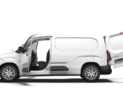 Fiat E Doblo LWB Van HQ Interior 2024 3D model