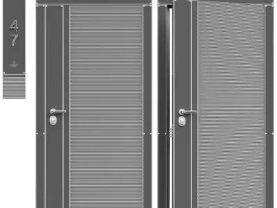 Entrance Door FLEXO 3D model