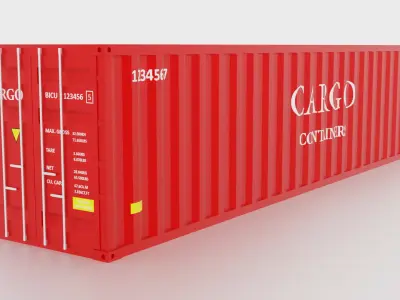 40ft Intermodal Container 3D model