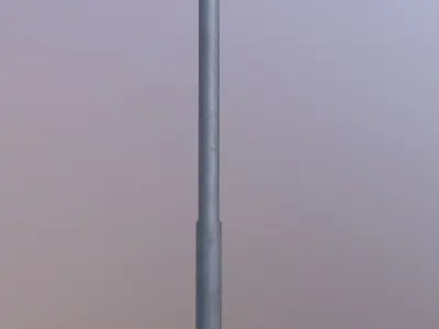 Low poly Streetlight Model street lamp with two lights Low-poly 3D model