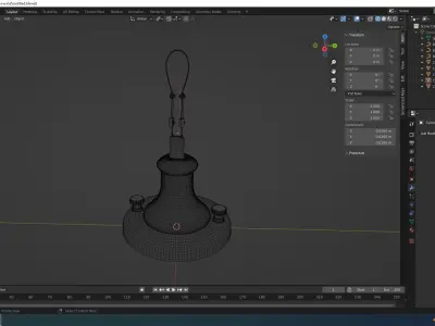 Edison bulb 3D model