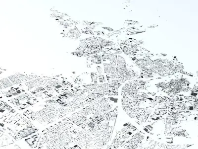 Tallinn Streets and Buildings 3D model