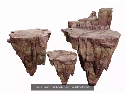 Stylized Fantasy Environment Pack - Modular Platforms  Pavilions