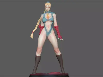 CAMMY STREET FIGHTER GAME CHARACTER GIRL ANIME WOMAN 3D print model