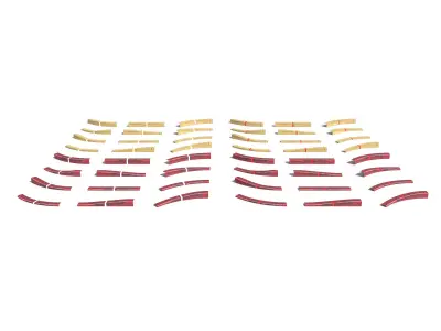 Cyberpunk Curb Pack Low-poly 3D model