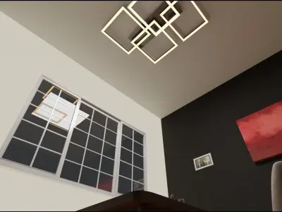 Special chair and room design 3D model