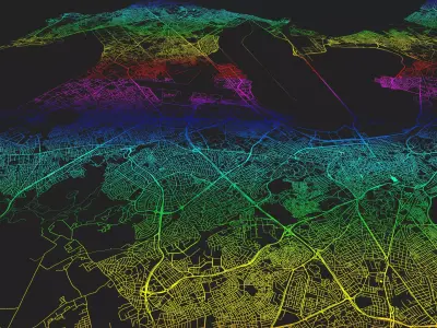 Streets and roads Tunisia Africa 3D model